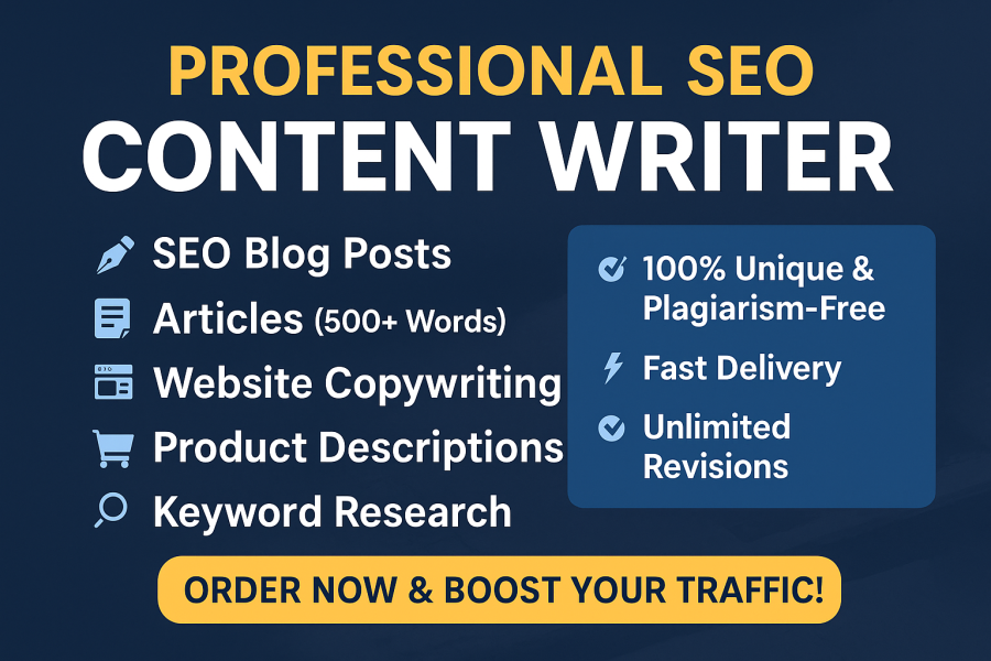 Optimized Content Writing &ndash; Blog Posts,Media & Web Copy