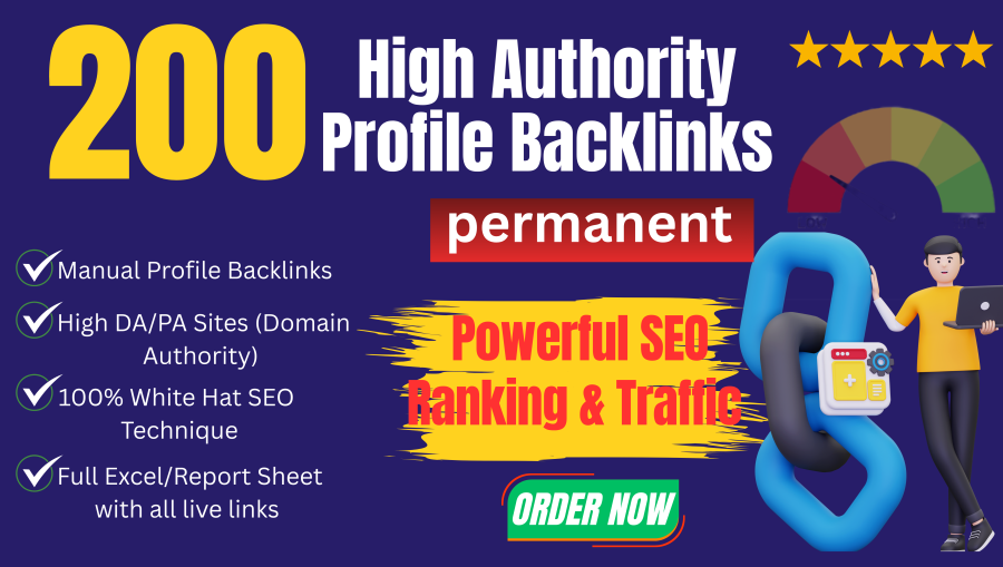 200+ Manual SEO Profile Backlinks &ndash; Boost DA, Traffic & Google Ranking