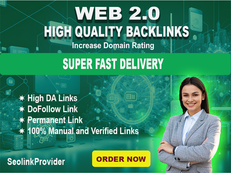 I will operate prosperous and strong range 100 Web 2.0 Backlinks