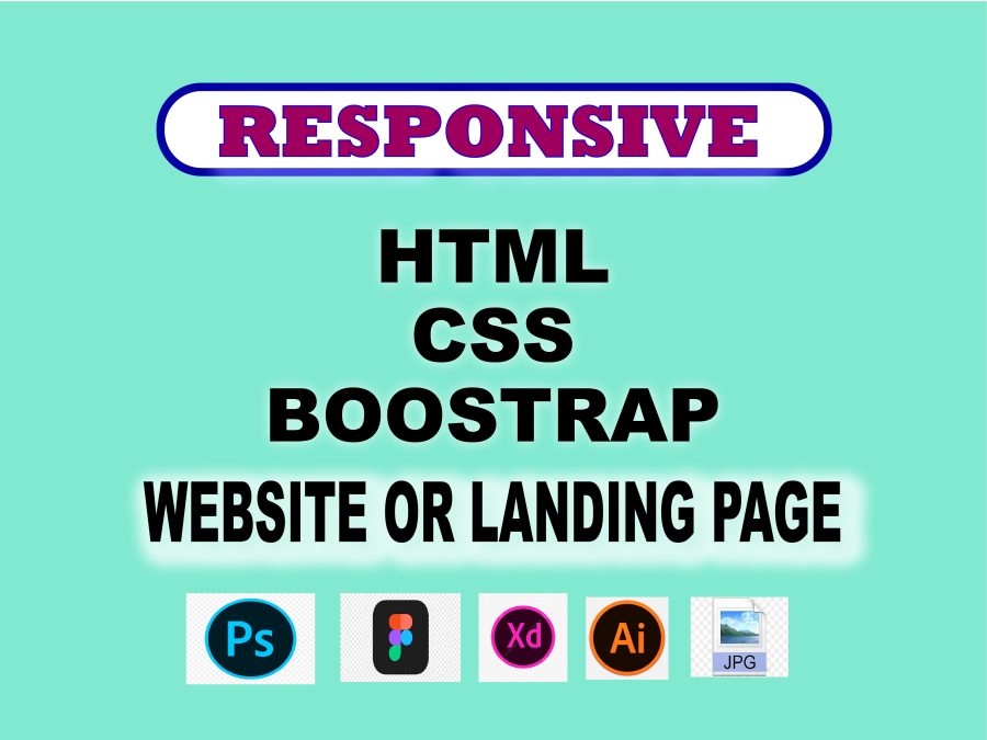 I will convert Figma, PSD, XD, AI, Sketch, or Image into responsive HTML/CSS with clean code
