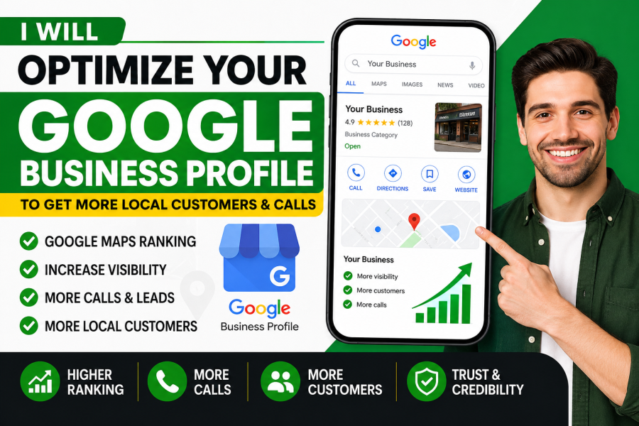 I Will Set Up and Optimize Your Google Business Profile With Verification Guidance