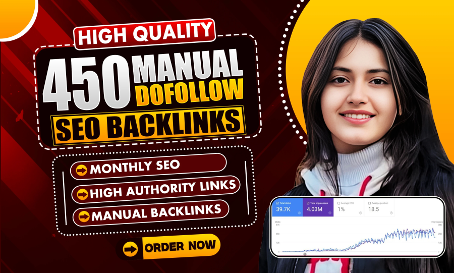 I will do high authority manual link building dofollow seo backlinks for google ranking