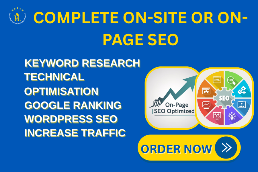 I will do a professional on-page or on-site seo, audit and optimise for higher google ranking