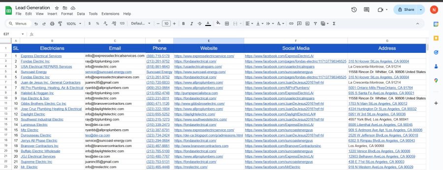 100 targeted b2b lead generation, web research, LinkedIn and email list building