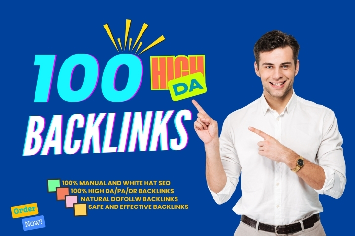 I will Build 100 High Domain Authority White Hat Backlinks for Google Ranking