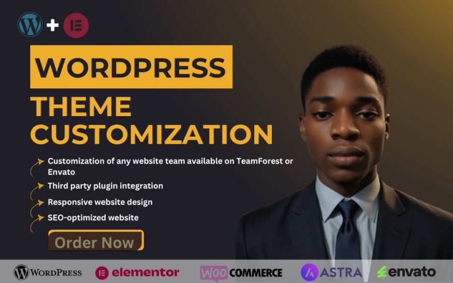 I will create a custom WordPress website for your business or brand