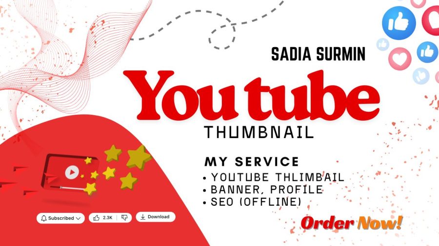 Eye-catching YouTube thumbnail design for higher CTR (Click-Through Rate)