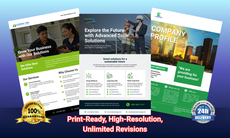 I will design professional flyers for business, corporate, restaurant, and events