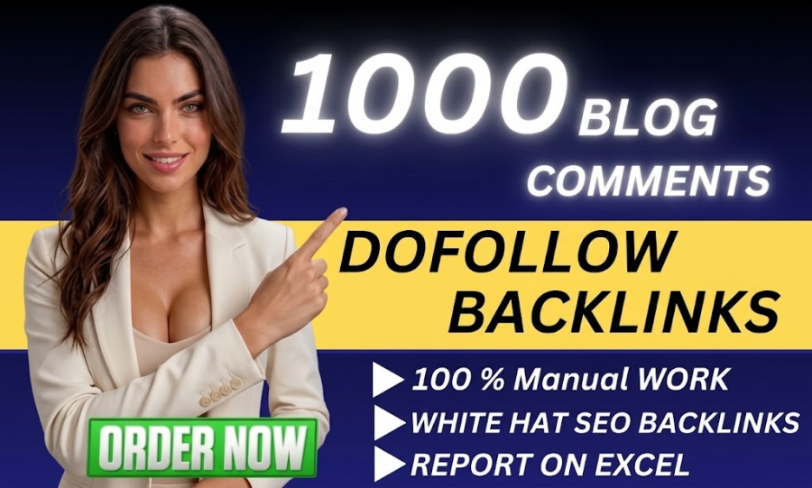 1000 blog comments on 10-99 DA DR sites for high visibility