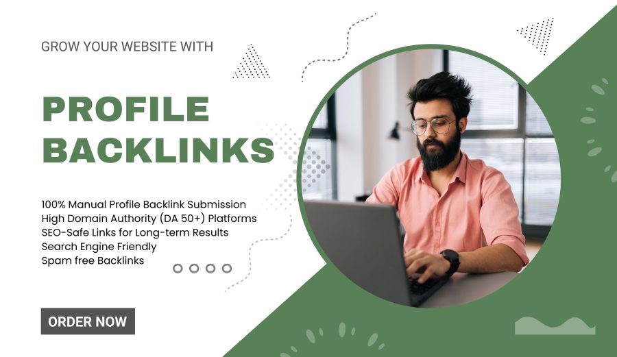 50 High-Authority Manual Do-follow Profile Backlinks Service for SEO