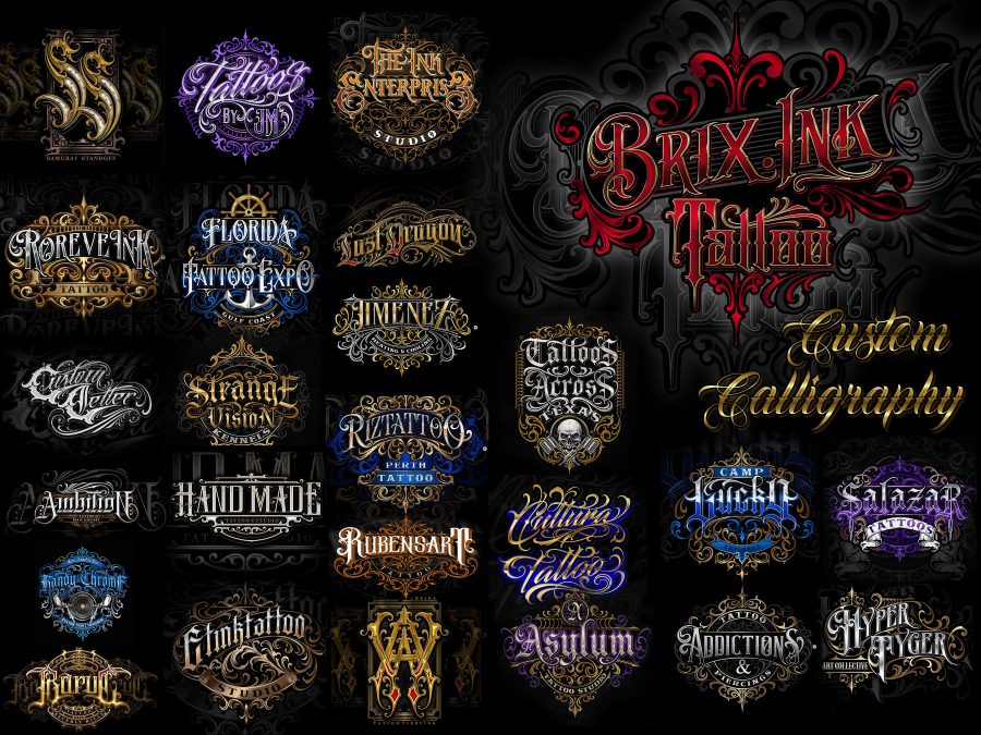 Custom Blackletter Gothic Logo Design | Tattoo, Streetwear, Brand Style