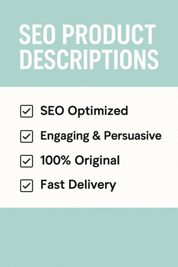 Optimized Product Descriptions to Boost Your E-commerce Sales 