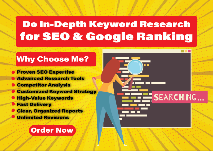 I will do in-depth SEO keyword research for higher Google rankings