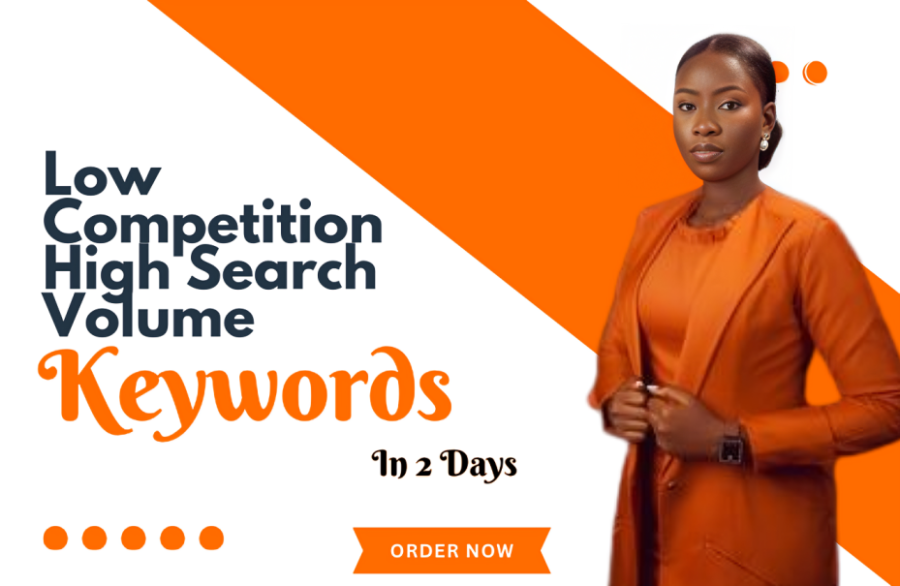 I will find 20 low competition, high search volume keywords in 2 days