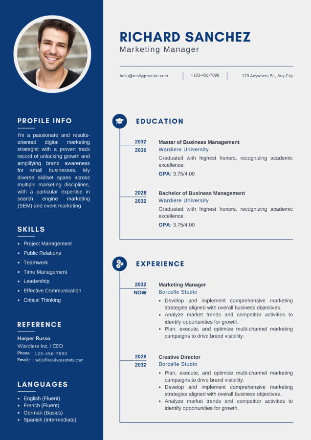 I can Create this CV/Resume for you 