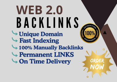 Get 100 High Quality Web 2.0 Backlinks