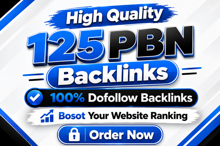 Build 125 High Qaulaity Premium PBN Backlinks DA 50 TO 90+ Boost Your Website