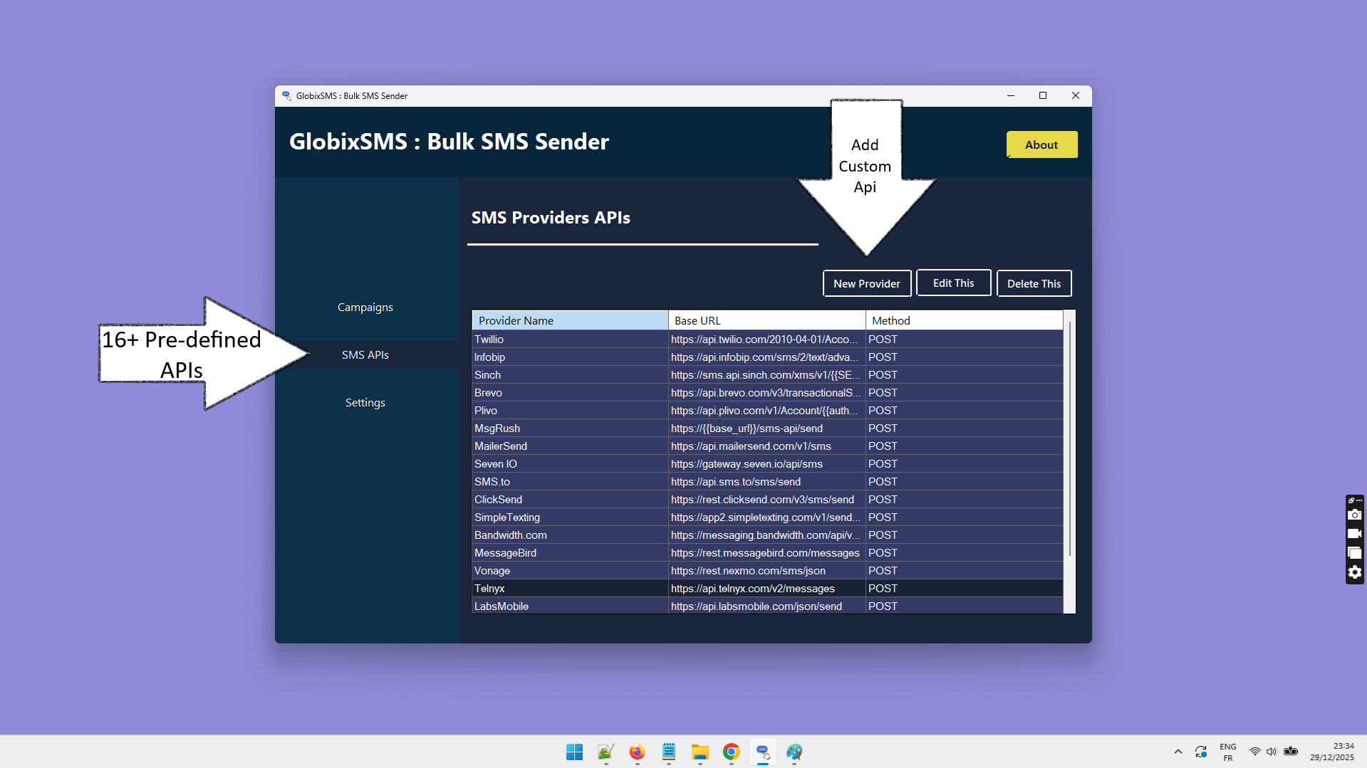 GlobixSMS : Send Bulk SMS | Twilio, Sinch, Infobip, Brevo