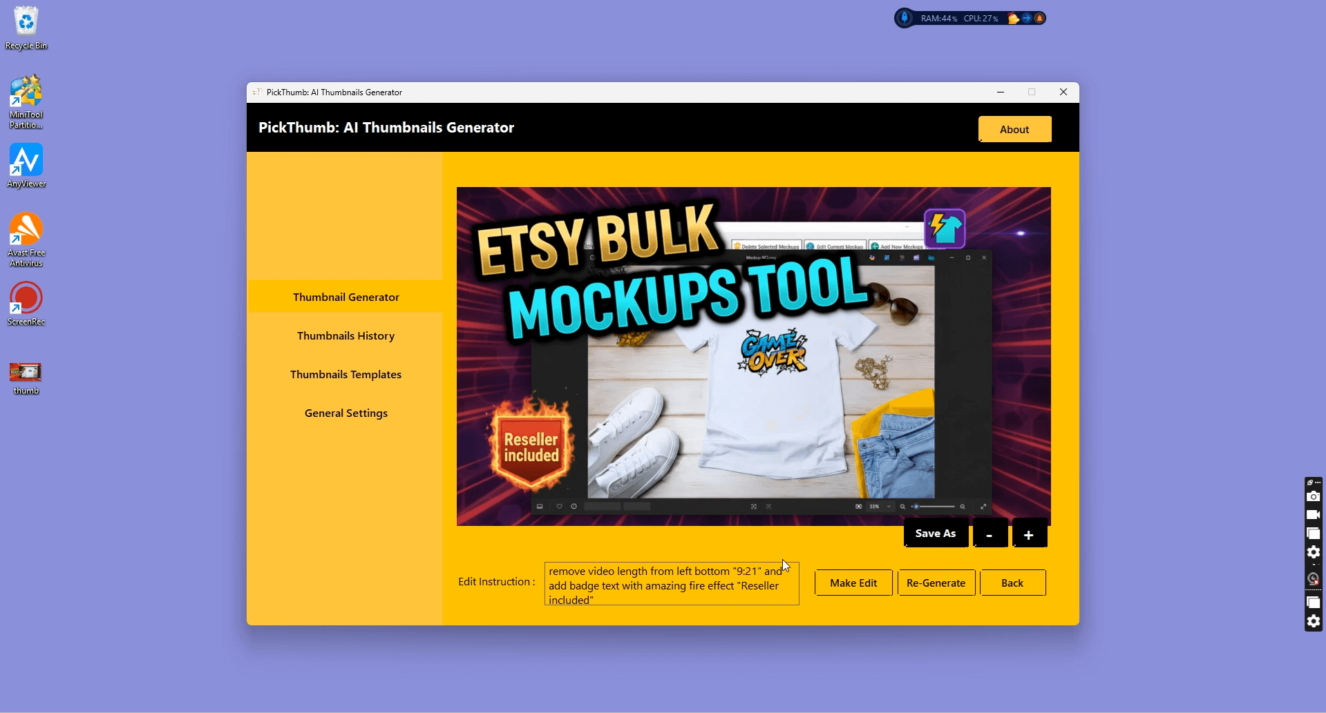 PickThumb : AI Thumbnails Generator