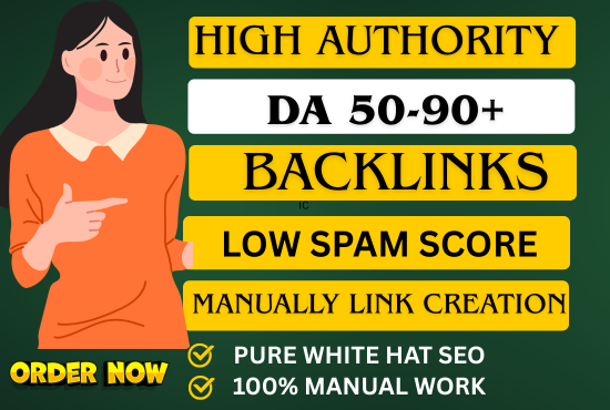 I will create 50 high-quality profile backlinks on high-traffic sites with 100% unique and manual wo