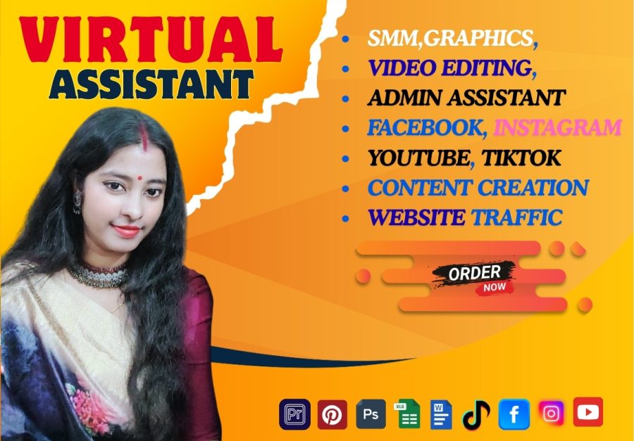 I will be your professional Virtual admin assistant to help on daily task 