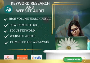 I will analyze keyword research, competitor insights, and website audits.