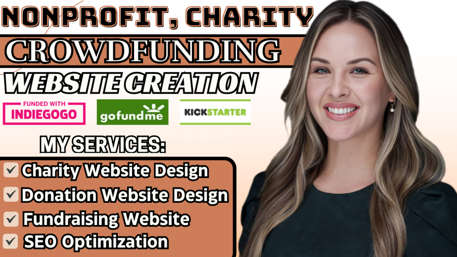I will create nonprofit fundraising website for charity donations or crowdfunding