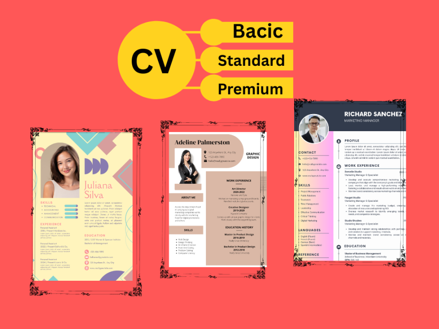 I will create professional cv design, resume design, expert cv maker