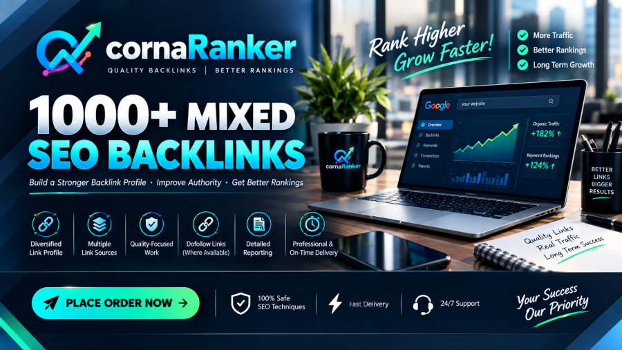 Build 1000+ High Quality Mixed SEO Backlinks for Website Growth
