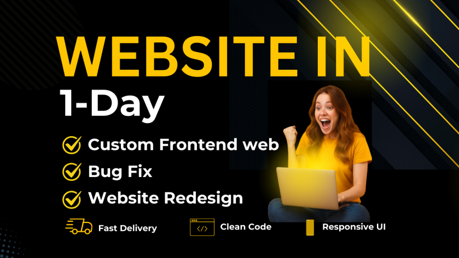 I will build static website or HTML,CSS landing page or portfolio website 