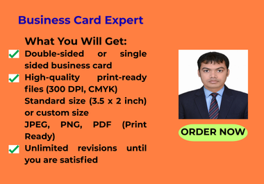 I will design a modern, and creative business card that will develop your businessss