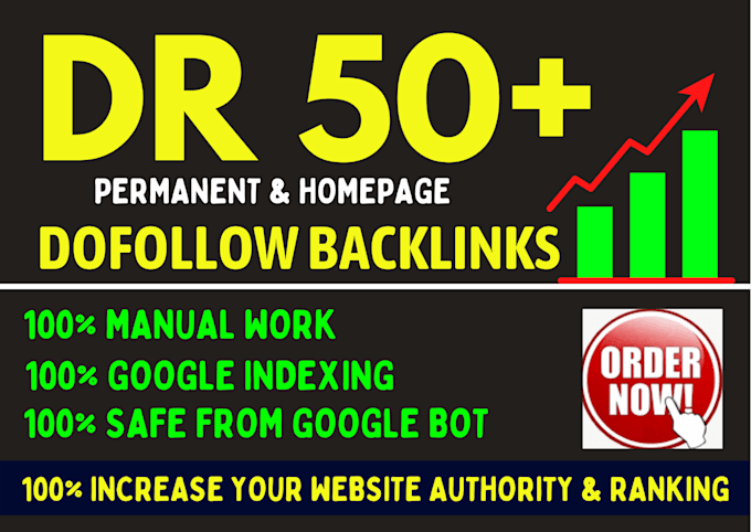 SEO Backlink Service &ndash; 50 High Authority DR50+ Links
