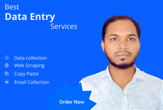 I will do accurate data entry, data collection, web scraping, excel, data cleaning