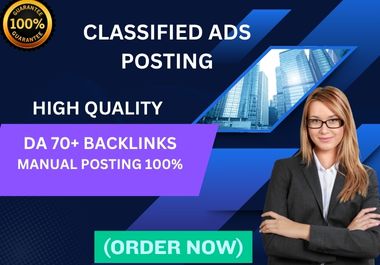 I will do USA classified ads posting on top high DA sites manually