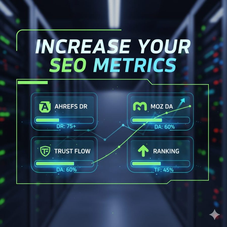 I will increase domain rating ahrefs DR domain authority moz da, tf