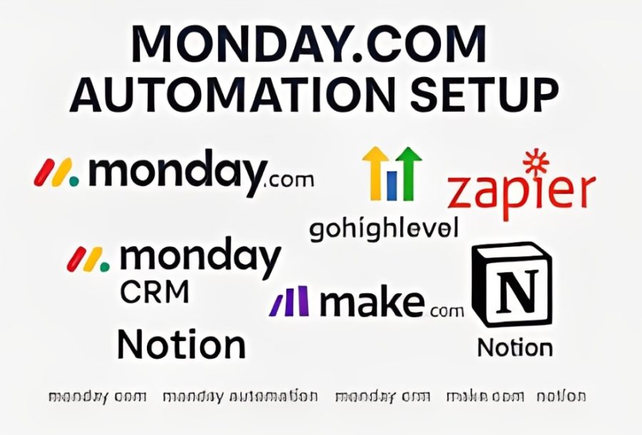 monday crm set up, asana consultant asana set up project management board setup automation zoho