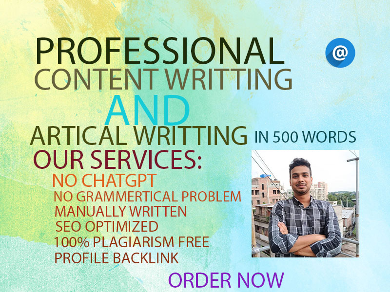 Professional Article Writing with high quality backlink 