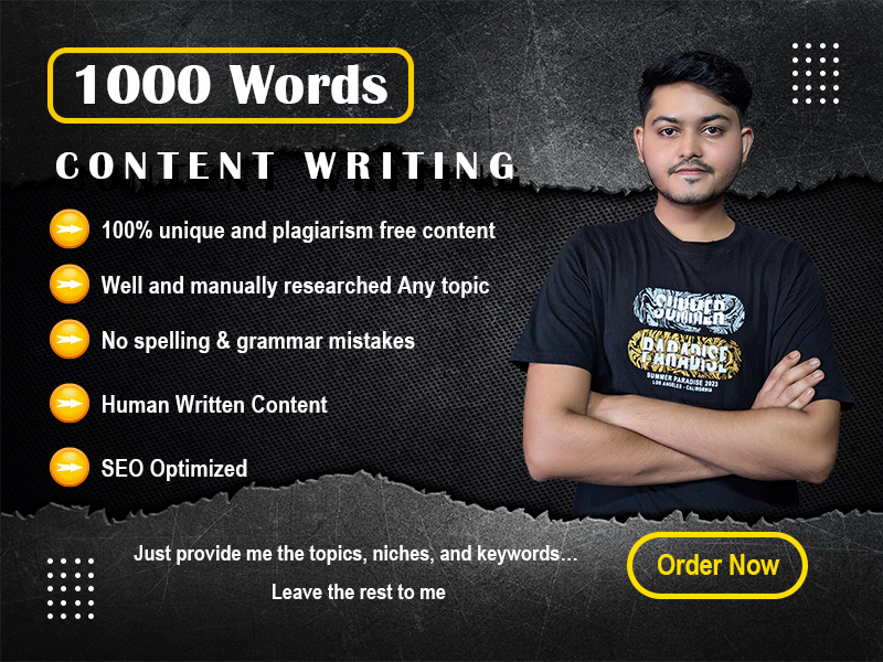 I Will Deliver 1000 Words of Professional, Unique and SEO-Optimized Content