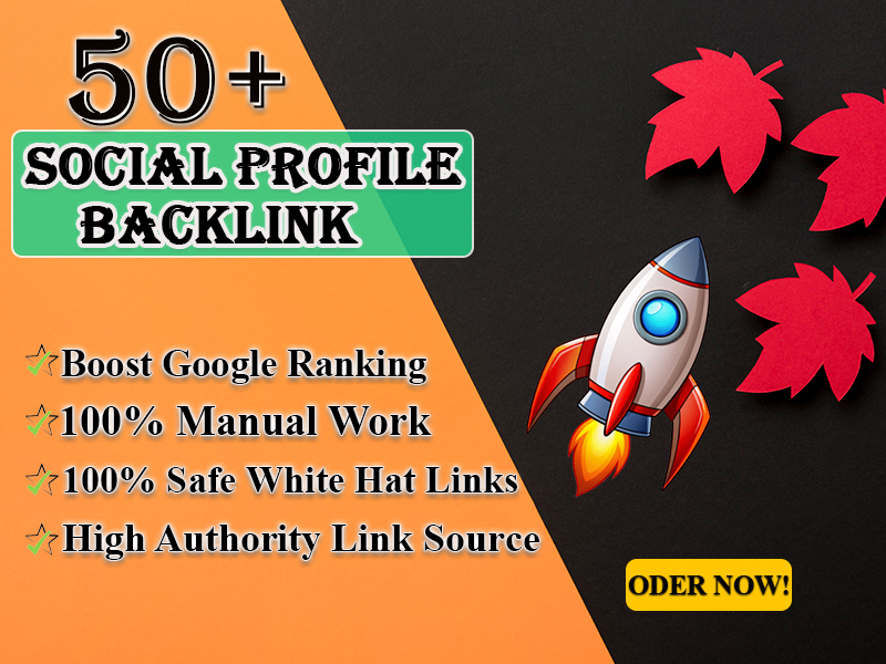 I will build 50 distinct, excellent profile backlinks