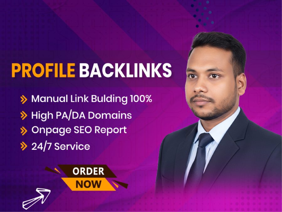 I will create high-quality profile backlinks to boost Google ranking and increase website traffic
