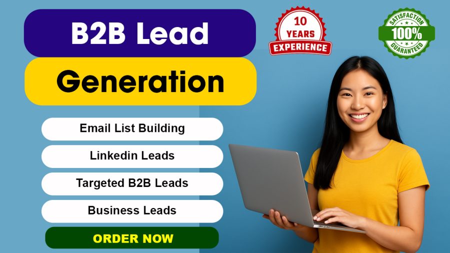 I Will Do Email, Linkedin & B2B Lead Generation Within 24 Hours