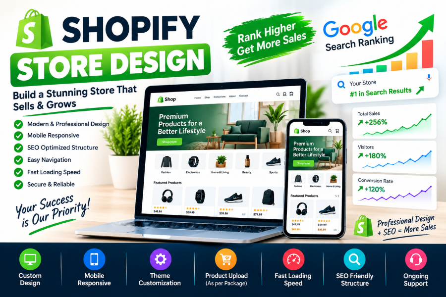 Build a Professional Shopify Store Designed for Growth & Better User Experience