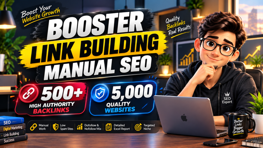 Booster Link Building Service 500+ High Authority Backlinks & 5,000 Tier 2 Blog Comment Backlinks