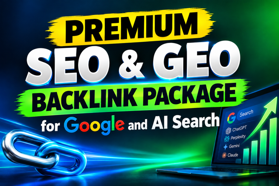 Premium SEO & GEO Backlink Package for Google and AI Search
