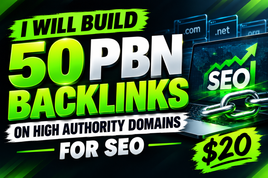 I Will Build 50 Premium PBN Backlinks on High Authority Domains for SEO
