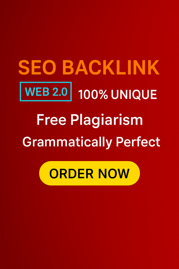 High-Quality SEO Backlink Web 2.0 | 100% Unique | Plagiarism Free