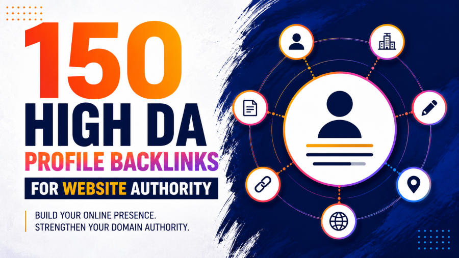 I will manually create 150 complete profile backlinks with a live URL report