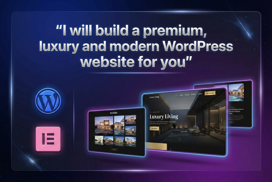 I will build a premium, luxury and modern wordpress website for you