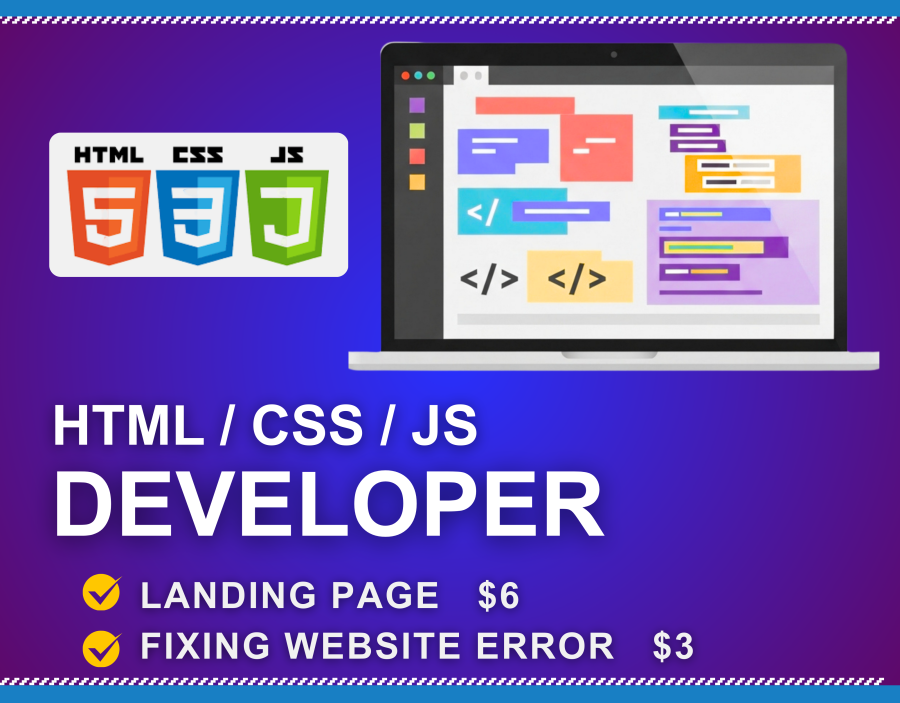 I will create a responsive HTML/CSS/JS website page 