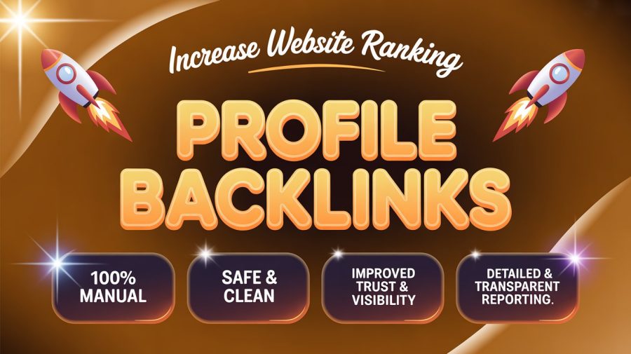 Manually Create 100 high-quality Unique Domain Profile Backlinks to boost website SEO safely